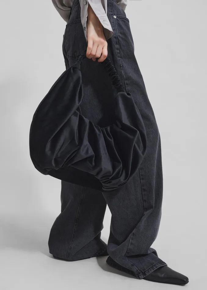 The Frankie Shop Jw Anderson Ruffle Shopper 8211 Black 8211 Women
