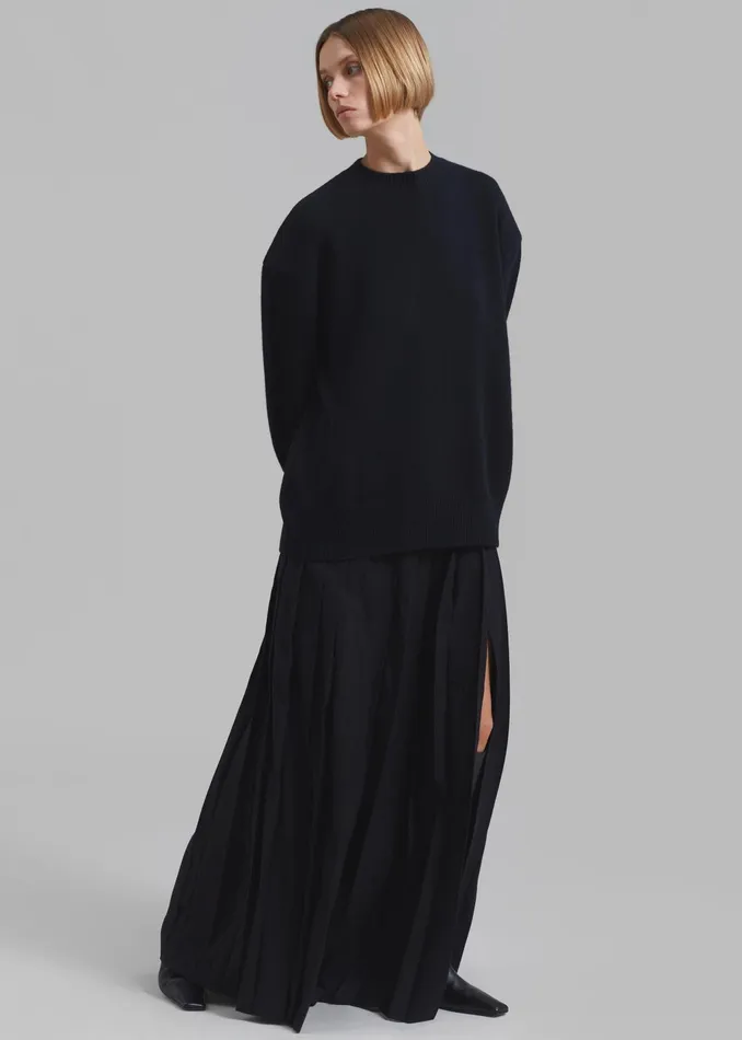 The Frankie Shop Knitwear Rafaela Padded Knit Sweater 8211 Black 8211 Women