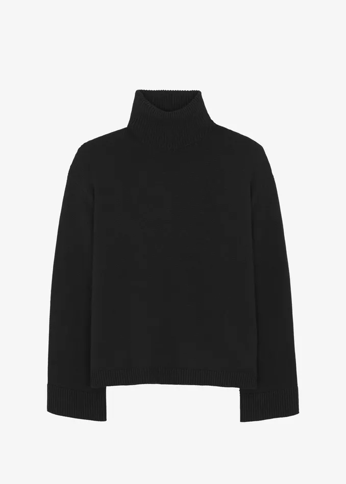 The Frankie Shop Knitwear Rhea Trapeze Turtleneck 8211 Black 8211 Women