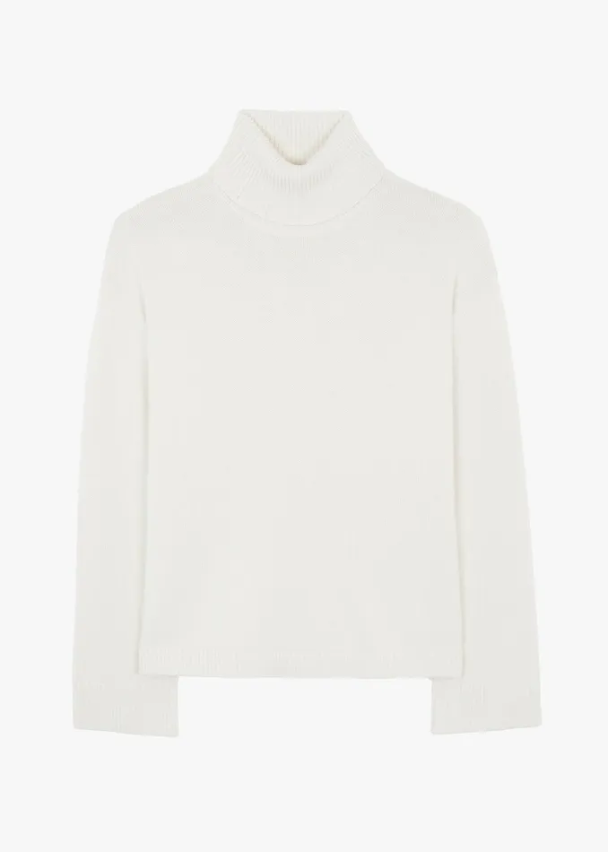 The Frankie Shop Knitwear Rhea Trapeze Turtleneck 8211 Ivory 8211 Women