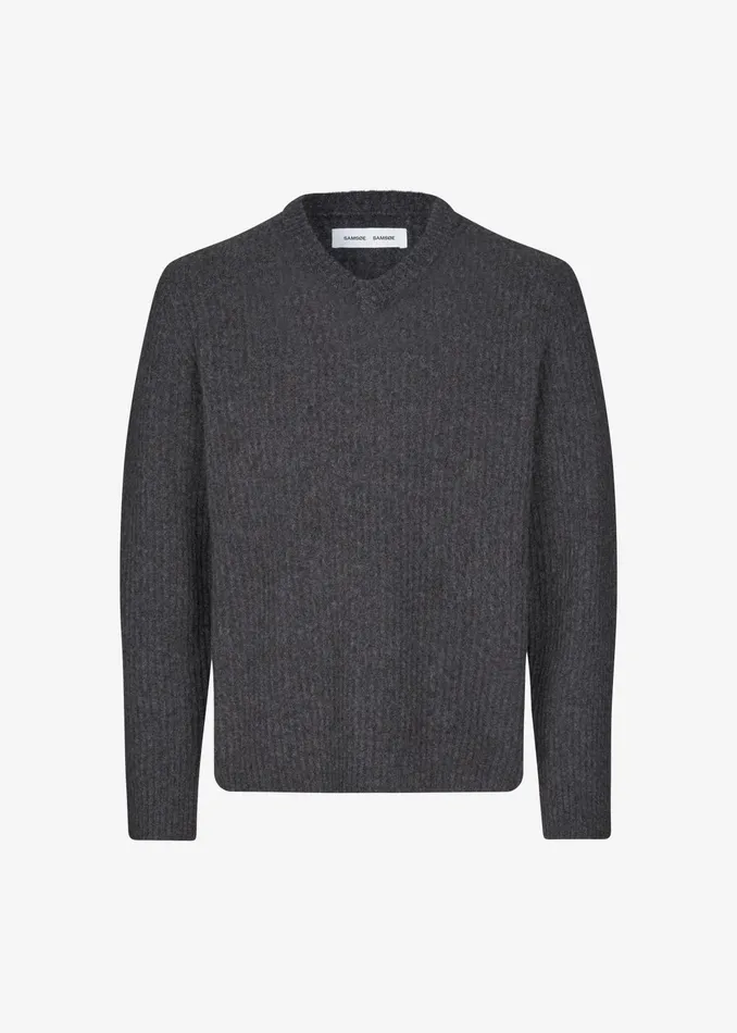 The Frankie Shop Knitwear Samse Samse Sakoji VNeck 8211 Volcanic Ash 8211 MenWomen