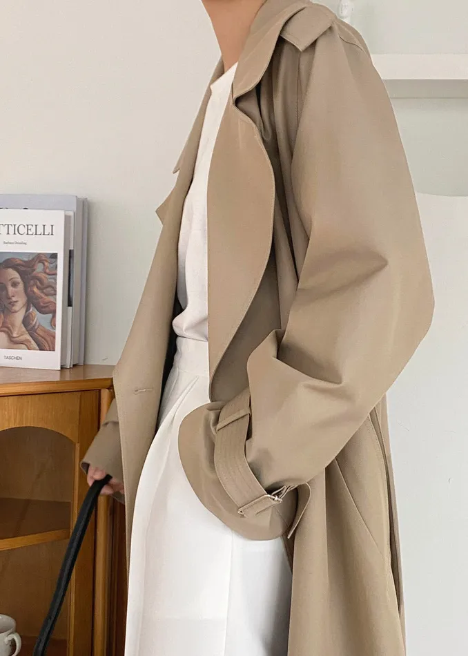 The Frankie Shop Outerwear Abril Trench 8211 Sand 8211 Women