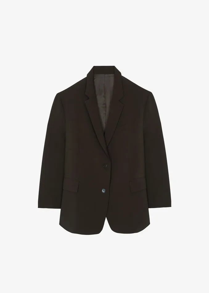 The Frankie Shop Outerwear Bea Blazer 8211 Dark Espresso 8211 Women