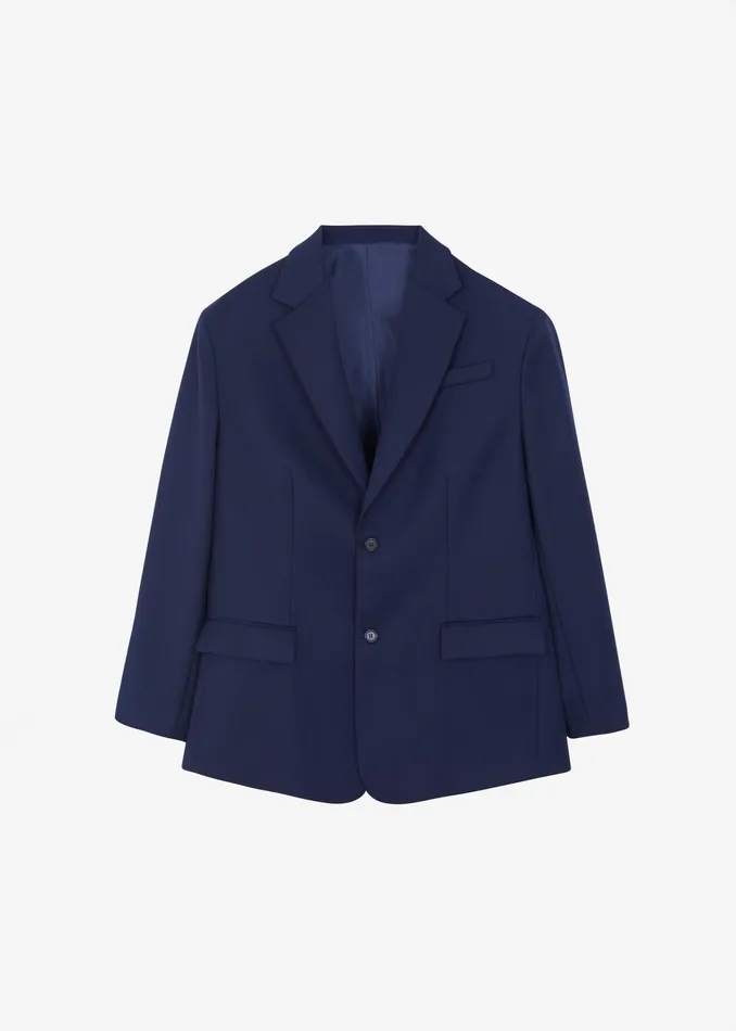 The Frankie Shop Outerwear Dee Maxi Oversized Blazer 8211 Navy 8211 Women