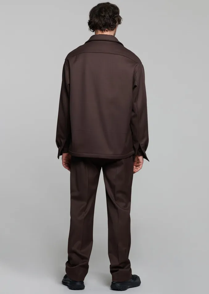 The Frankie Shop Outerwear Mason Boxy Wool Jacket 8211 Brown 8211 Men