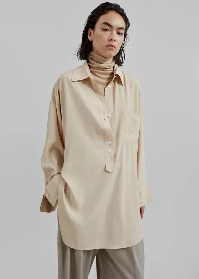 The Frankie Shop Tops By Malene Birger Maye Blouse 8211 Nomad 8211 Women