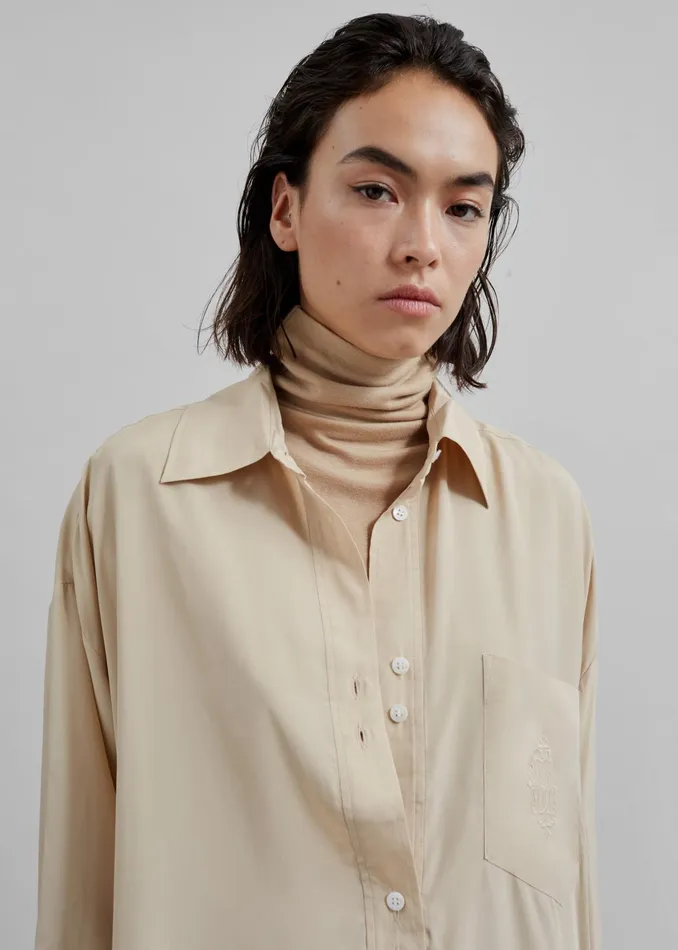 The Frankie Shop Tops By Malene Birger Maye Blouse 8211 Nomad 8211 Women