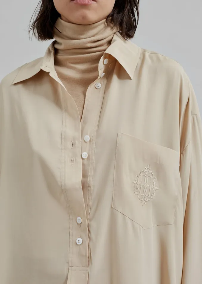The Frankie Shop Tops By Malene Birger Maye Blouse 8211 Nomad 8211 Women