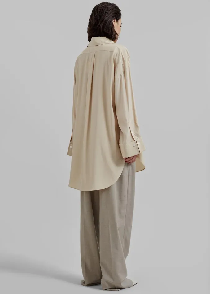 The Frankie Shop Tops By Malene Birger Maye Blouse 8211 Nomad 8211 Women
