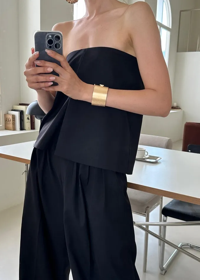 The Frankie Shop Tops Catalina Tube Top 8211 Black 8211 Women