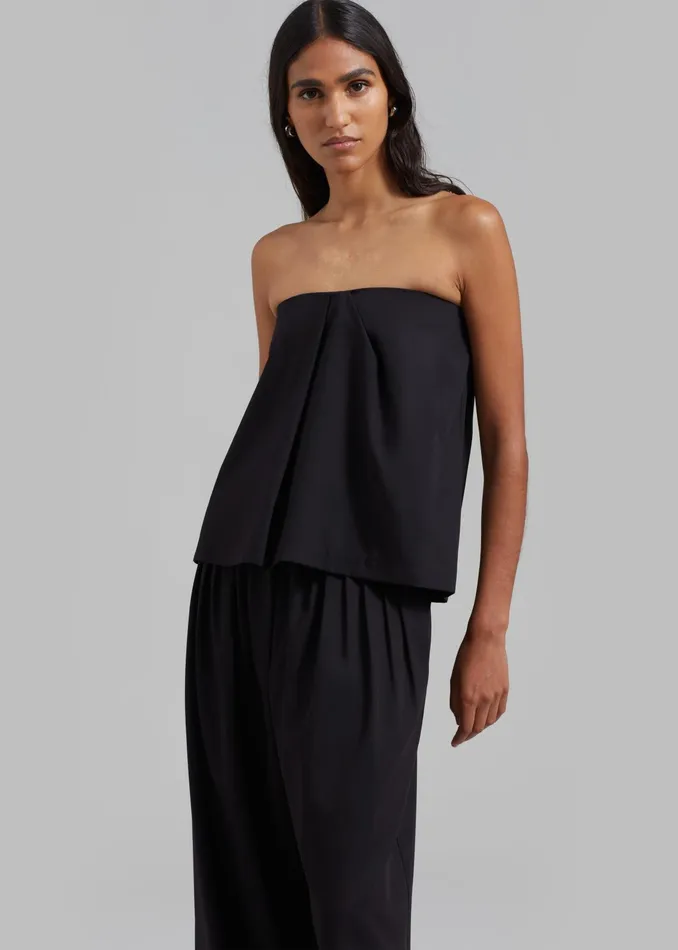 The Frankie Shop Tops Catalina Tube Top 8211 Black 8211 Women
