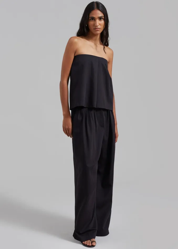 The Frankie Shop Tops Catalina Tube Top 8211 Black 8211 Women