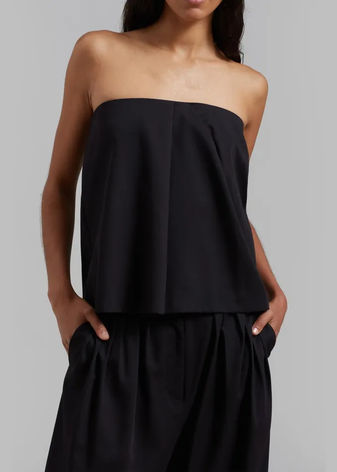 The Frankie Shop Tops Catalina Tube Top 8211 Black 8211 Women