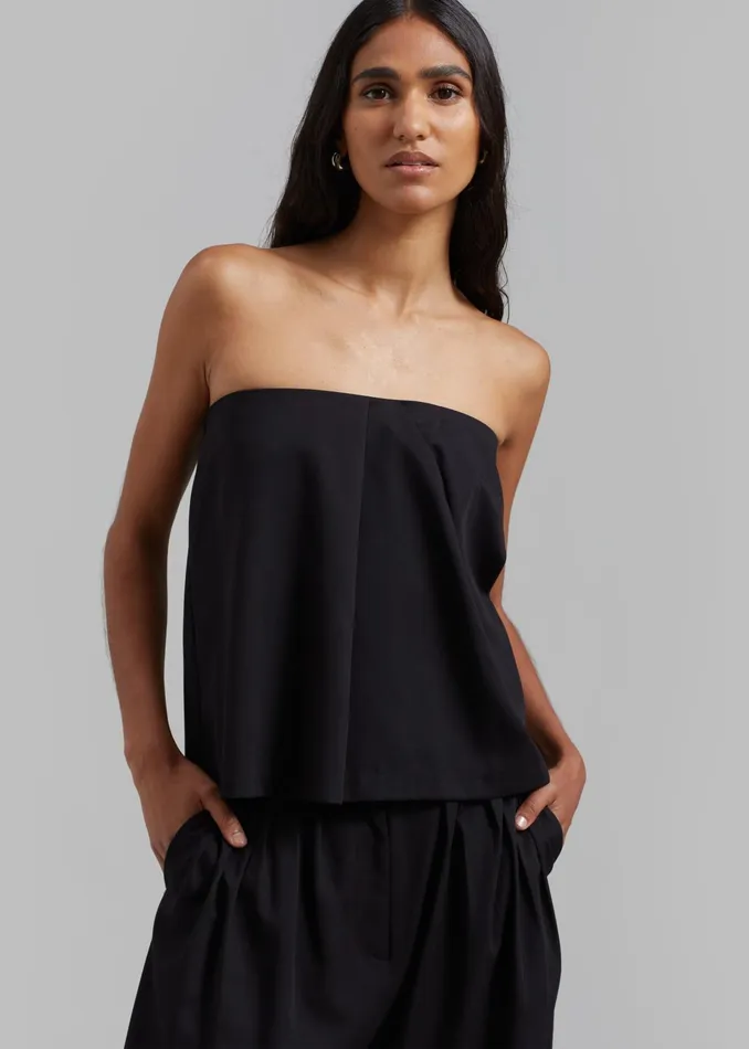 The Frankie Shop Tops Catalina Tube Top 8211 Black 8211 Women
