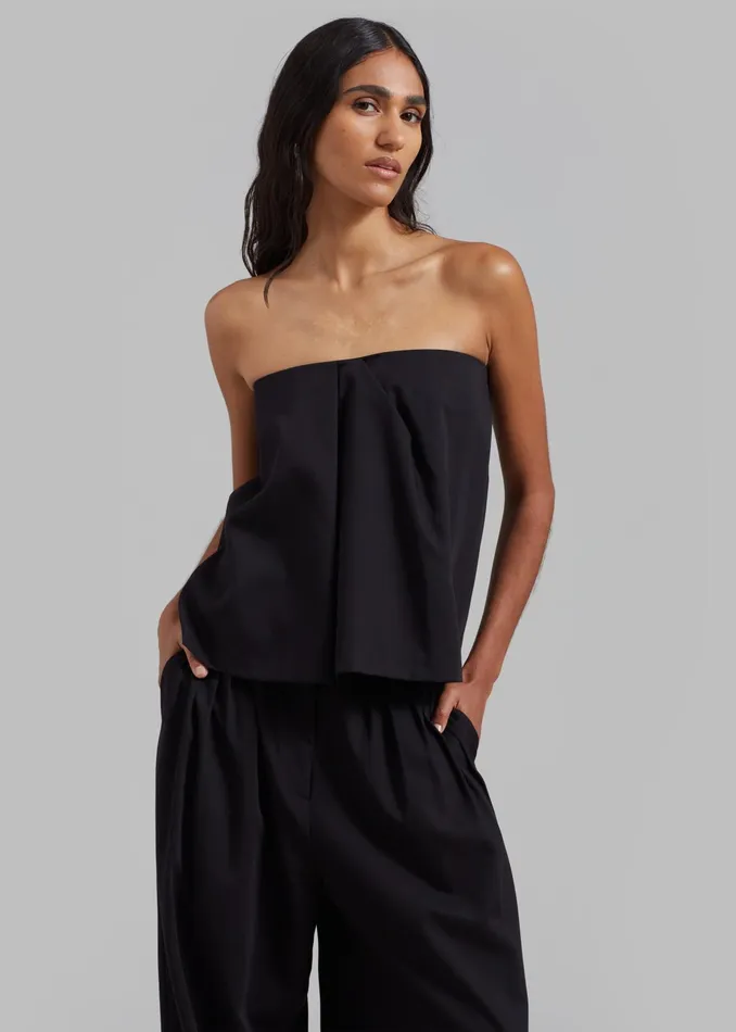 The Frankie Shop Tops Catalina Tube Top 8211 Black 8211 Women