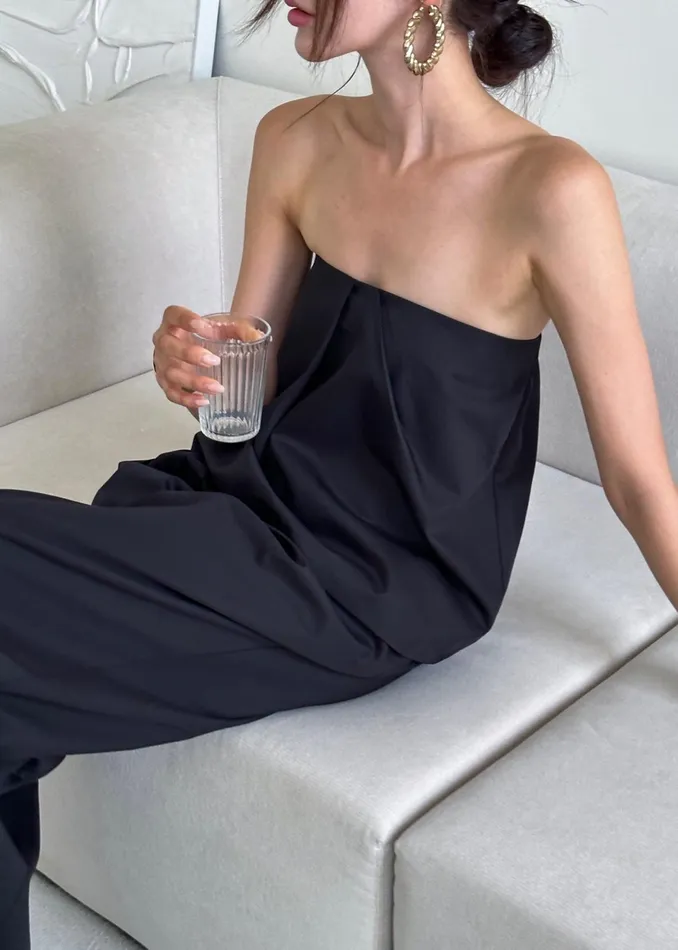 The Frankie Shop Tops Catalina Tube Top 8211 Black 8211 Women