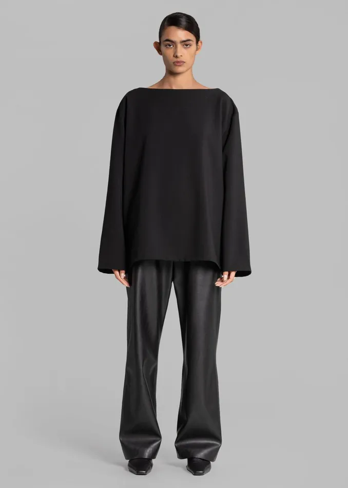 The Frankie Shop Tops Malvo Top 8211 Black 8211 Women