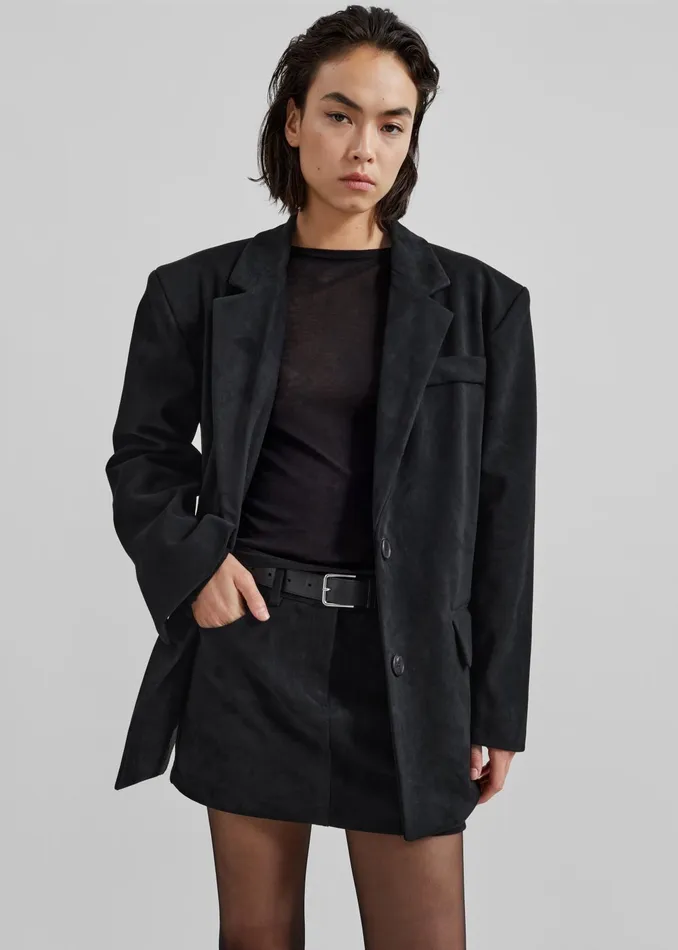 The Frankie Shop Tops Mesa Sheer Long Sleeve Tee 8211 Black 8211 Women