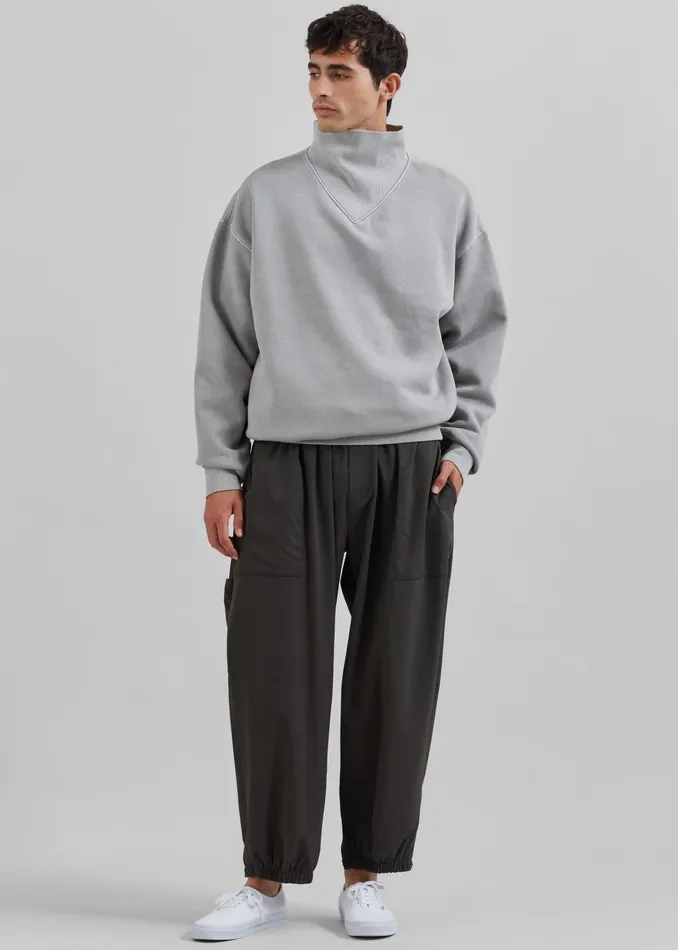The Frankie Shop Tops Micah Sweatshirt 8211 Light Grey 8211 Men