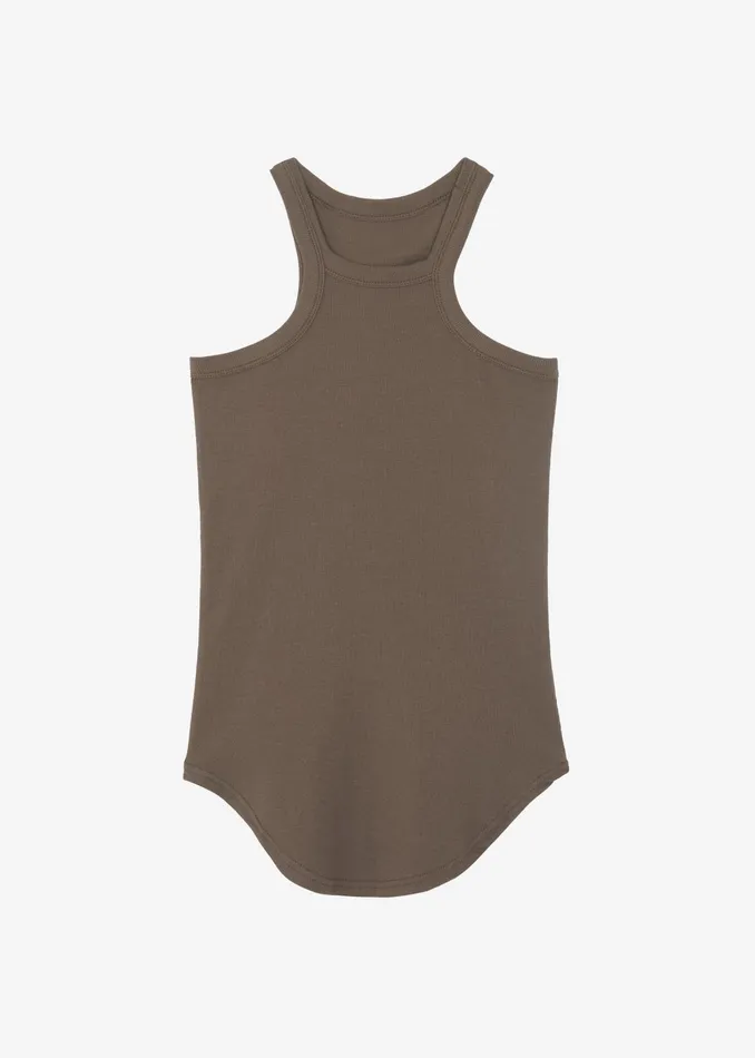 The Frankie Shop Tops Omi Halter Tank Top 8211 Brown 8211 Women