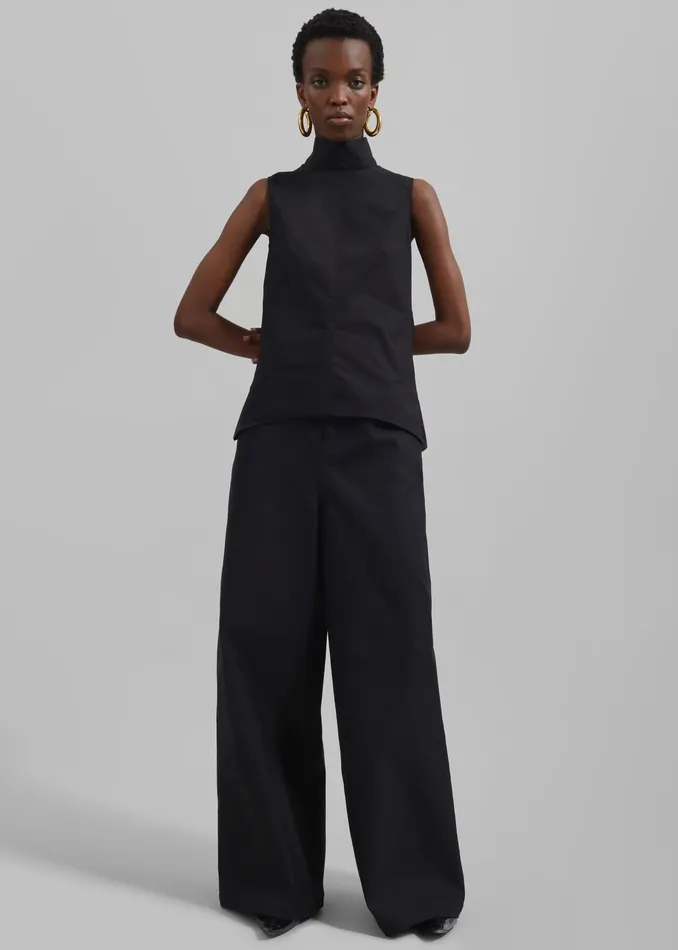 The Frankie Shop Tops Remain Sleeveless Top 8211 Black 8211 Women