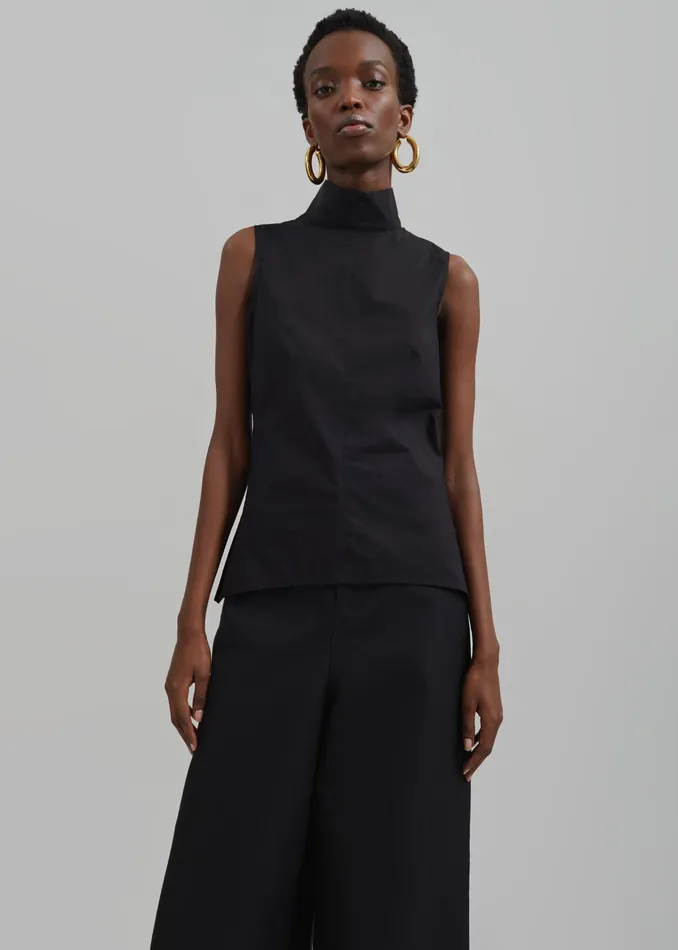 The Frankie Shop Tops Remain Sleeveless Top 8211 Black 8211 Women
