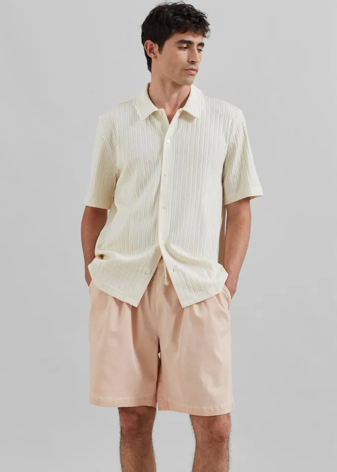 The Frankie Shop Tops Samse Samse Sakvistbro Shirt 8211 Cream 8211 Men