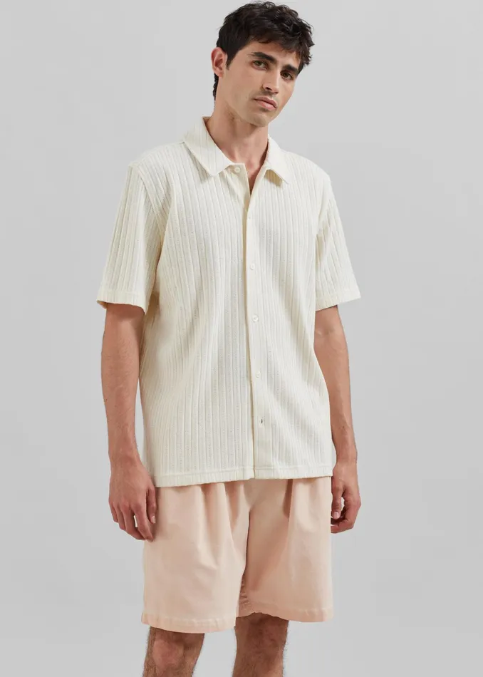 The Frankie Shop Tops Samse Samse Sakvistbro Shirt 8211 Cream 8211 Men