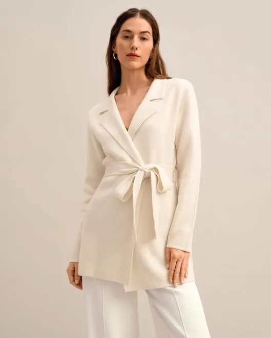 The Incana Knit Blazer Women Lilysilk Knitwear