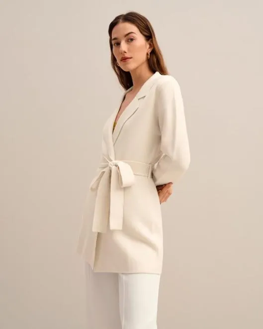 The Incana Knit Blazer Women Lilysilk Knitwear