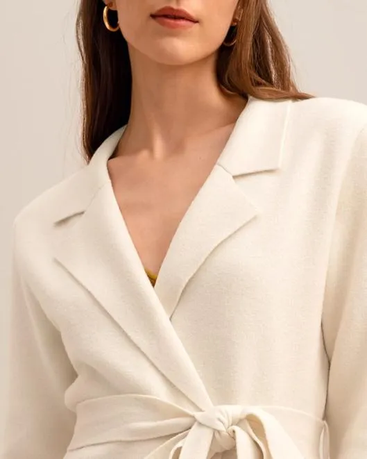 The Incana Knit Blazer Women Lilysilk Knitwear
