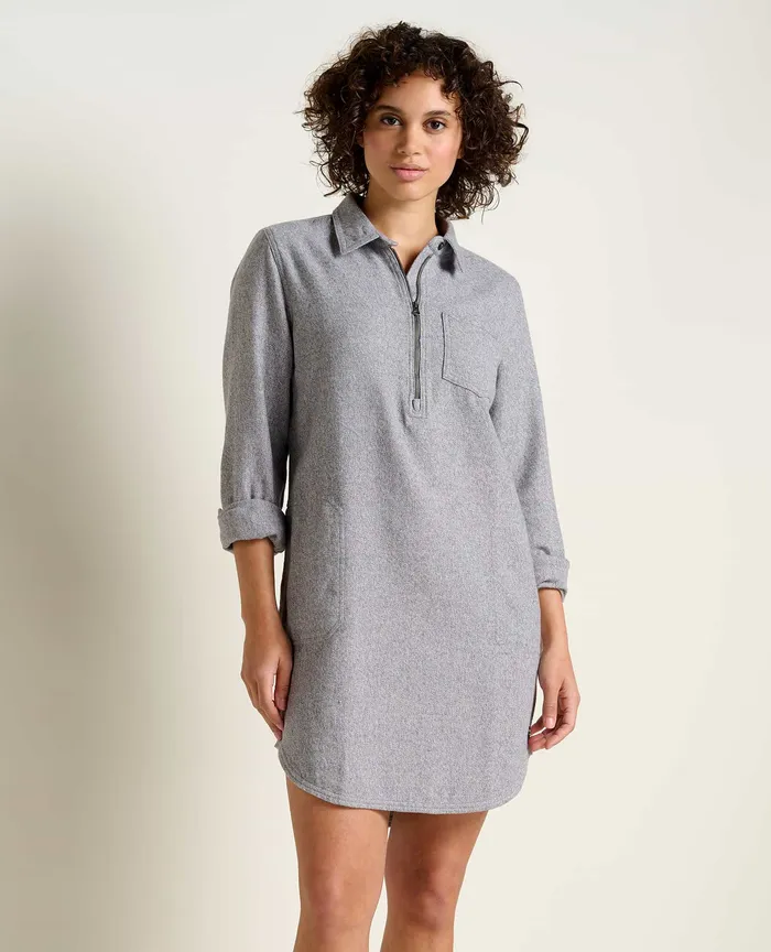 ToadandCo Bodie Quarter Zip Dress Smoke Women8217s Dresses