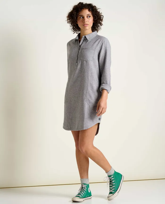 ToadandCo Bodie Quarter Zip Dress Smoke Women8217s Dresses