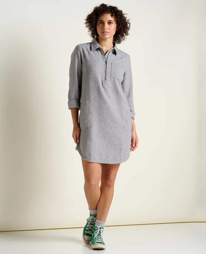 ToadandCo Bodie Quarter Zip Dress Smoke Women8217s Dresses