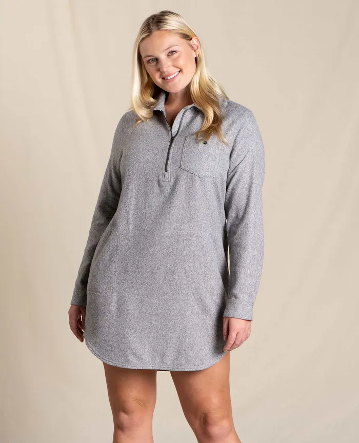 ToadandCo Bodie Quarter Zip Dress Smoke Women8217s Dresses