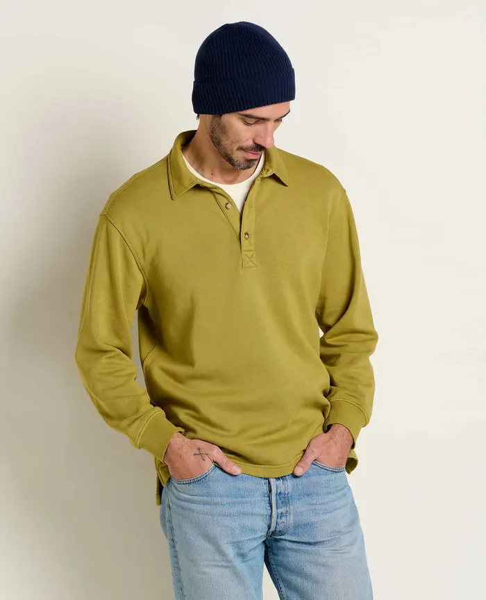 ToadandCo Hemp Daybreaker Rugby Green Moss Men8217s Jackets and Layers