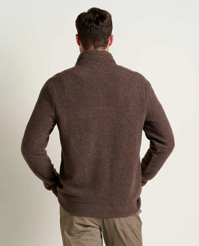 ToadandCo Jackets and Layers Men8217s Kennicott Quarter Zip Sweater Falcon Brown