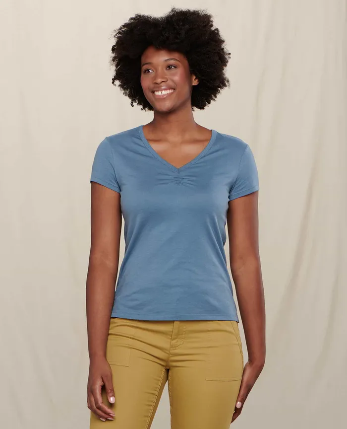 ToadandCo Tops and TShirts Women8217s Rose Short Sleeve Tee High Tide