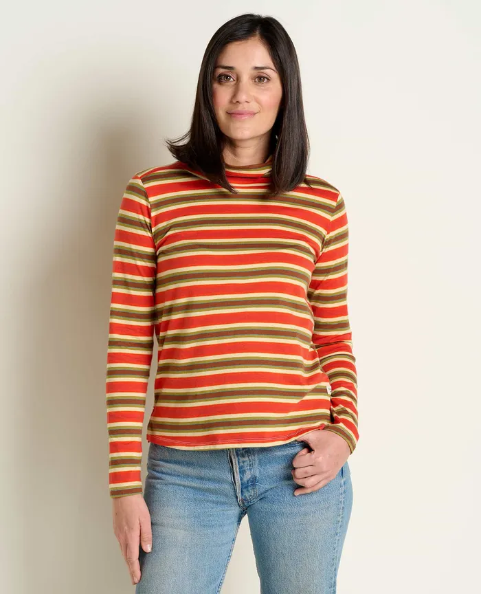 Tops and TShirts Women8217s ToadandCo Maisey Long Sleeve TNeck Grenadine Stripe