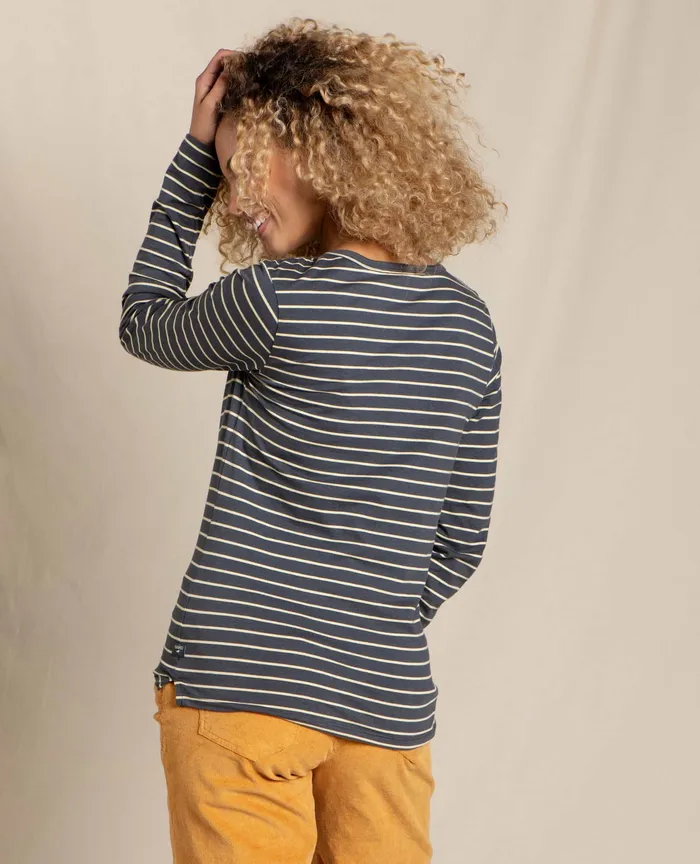 Tops and TShirts Women8217s ToadandCo Rose Long Sleeve Tee Soot Stripe