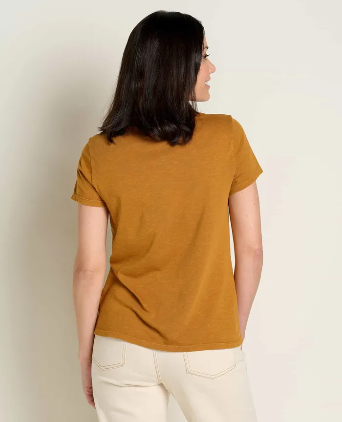 Tops and TShirts Women8217s ToadandCo Women8217s Primo Crew Embroidered Pocket Cross Stitch