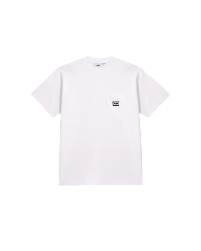 TOPS EST WORKS EYES POCKET TSHIRT White OBEY Clothing Men