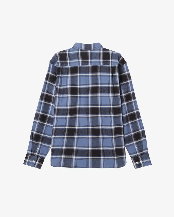 TOPS Men OBEY Clothing MORGAN SHIRT Coronet Blue Multi