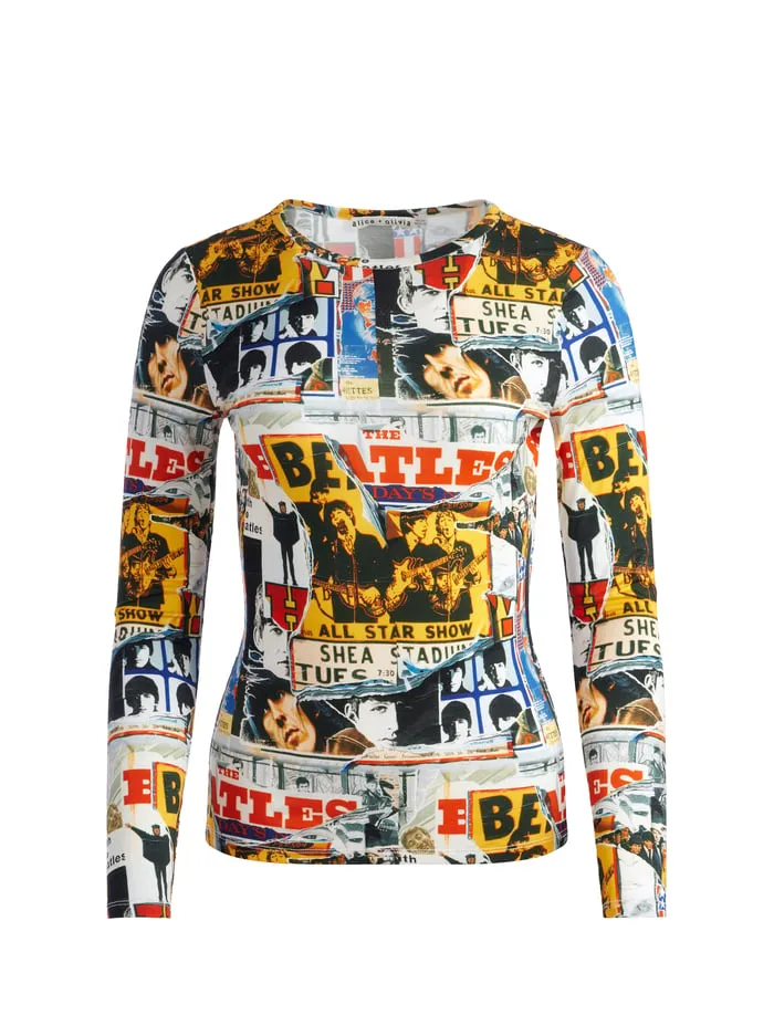 Tops Women Alice Olivia The Beatles Delaina Top All Star Show