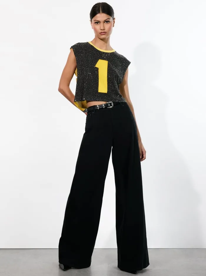 Tops Women Alice Olivia The Beatles Micah Muscle Tank Number One