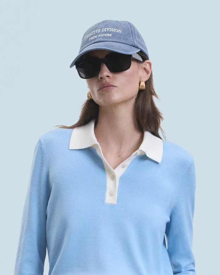 Tote Bags From Future Creative Division Curved Visor Cap Washed Gray Blue