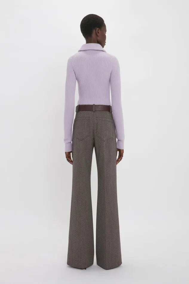 Trousers and Shorts Women Victoria Beckham Alina Trouser In Tobacco