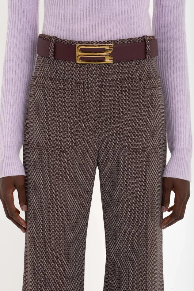 Trousers and Shorts Women Victoria Beckham Alina Trouser In Tobacco