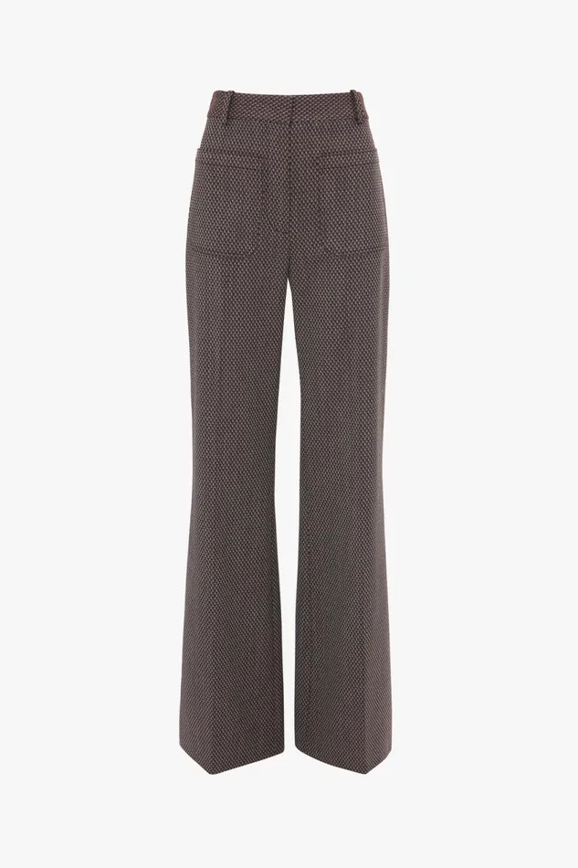 Trousers and Shorts Women Victoria Beckham Alina Trouser In Tobacco