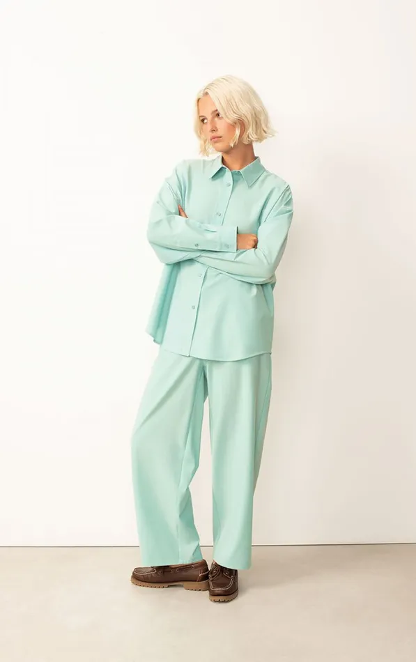 Trousers Doacity Celadon Women American Vintage Trousers Trousers Doacity Celadon Women American Vintage Trousers